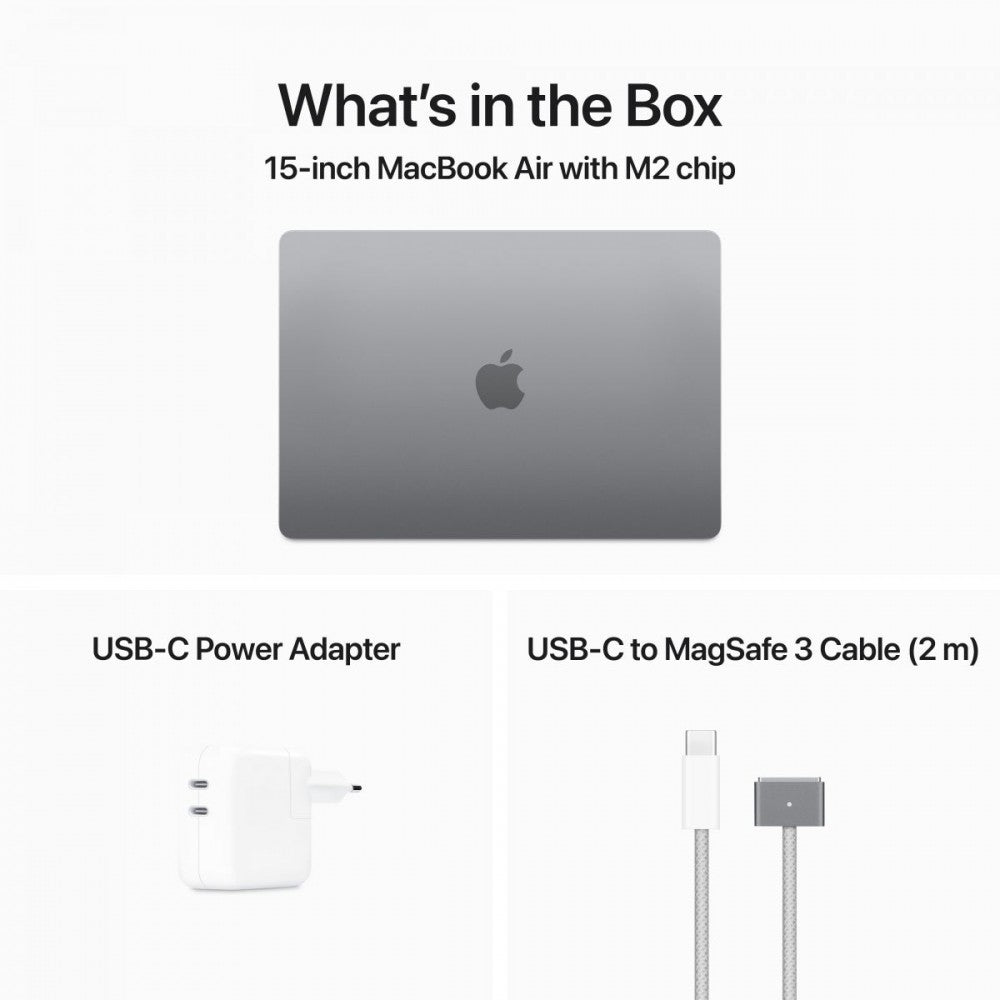MacBook Air 15 M2 8c/10c 512GB Cinzento sideral