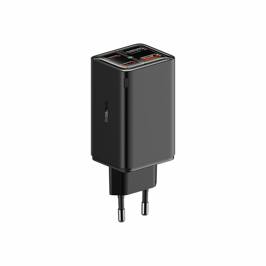 Baseus Carregador Gan6 Pro Dual Usb-A/Usb-C 65W Fast Charger Pd 3.0 Preto