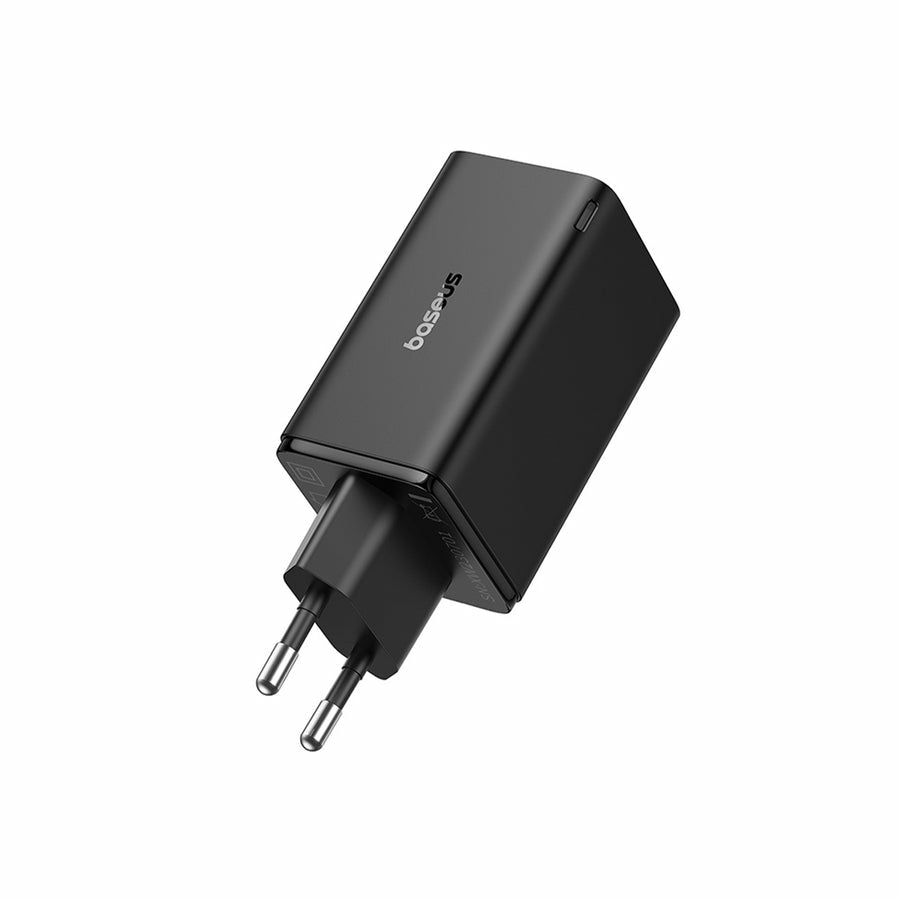 Baseus Carregador Gan6 Pro Dual Usb-A/Usb-C 65W Fast Charger Pd 3.0 Preto
