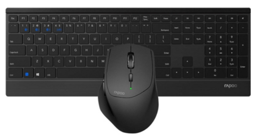 Rapoo Teclado + Rato 9500m Bluetooth 1600 dpi Ótico Layout Português