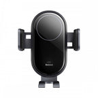 Baseus Suporte Telemóvel Carro c/ Carregador Wireless 15W LightChaser Preto