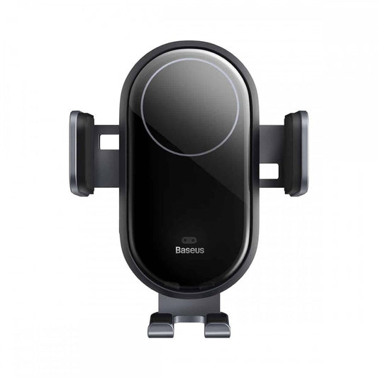 Baseus Suporte Telemóvel Carro c/ Carregador Wireless 15W LightChaser Preto