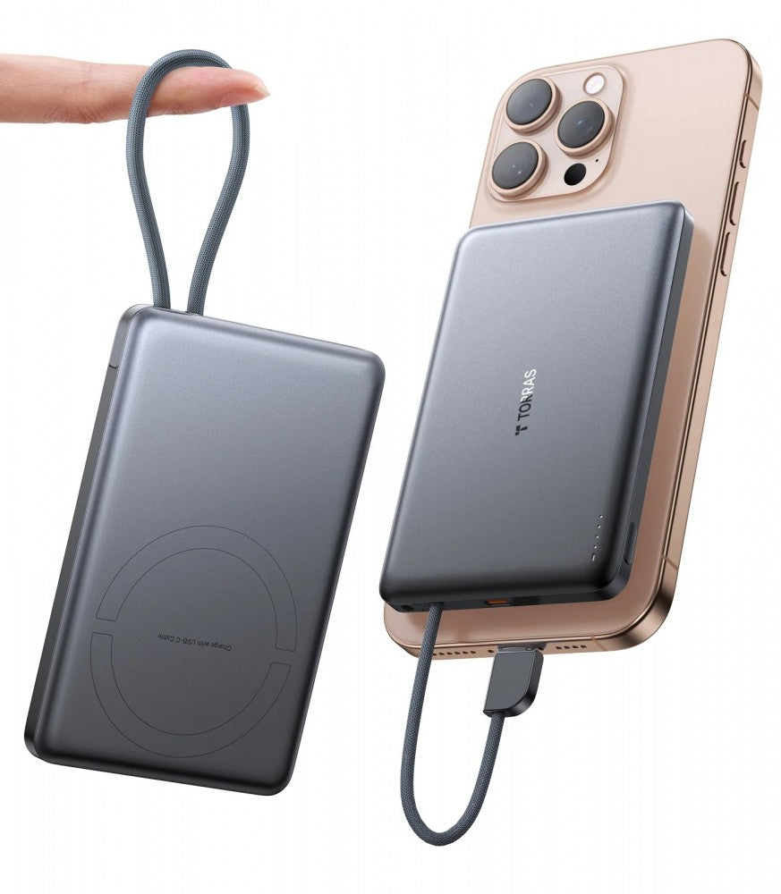 Powerbank Torras Pebble Link 10.000Mah Preto