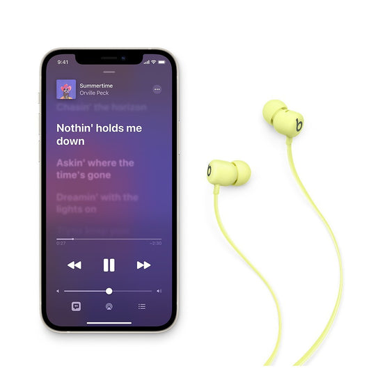 Apple Beats Flex – Auriculares sem fios para utiliza? durante um dia inteiro -Amarelo cítrico