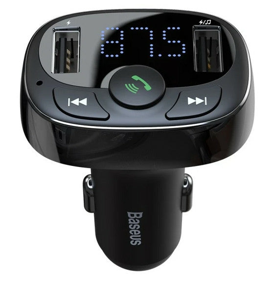 Baseus Car Bluetooth T Shaped S-09A Car Bluetooth Mp3 Player (Standard Edition) Preto