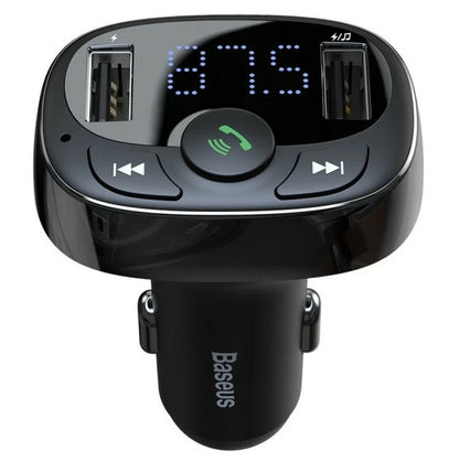 Baseus Car Bluetooth T Shaped S-09A Car Bluetooth Mp3 Player (Standard Edition) Preto