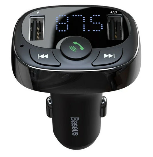 Baseus Car Bluetooth T Shaped S-09A Car Bluetooth Mp3 Player (Standard Edition) Preto