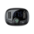Baseus Car Bluetooth T Shaped S-09A Car Bluetooth Mp3 Player (Standard Edition) Preto