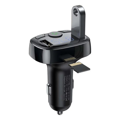 Baseus Car Bluetooth T Shaped S-09A Car Bluetooth Mp3 Player (Standard Edition) Preto
