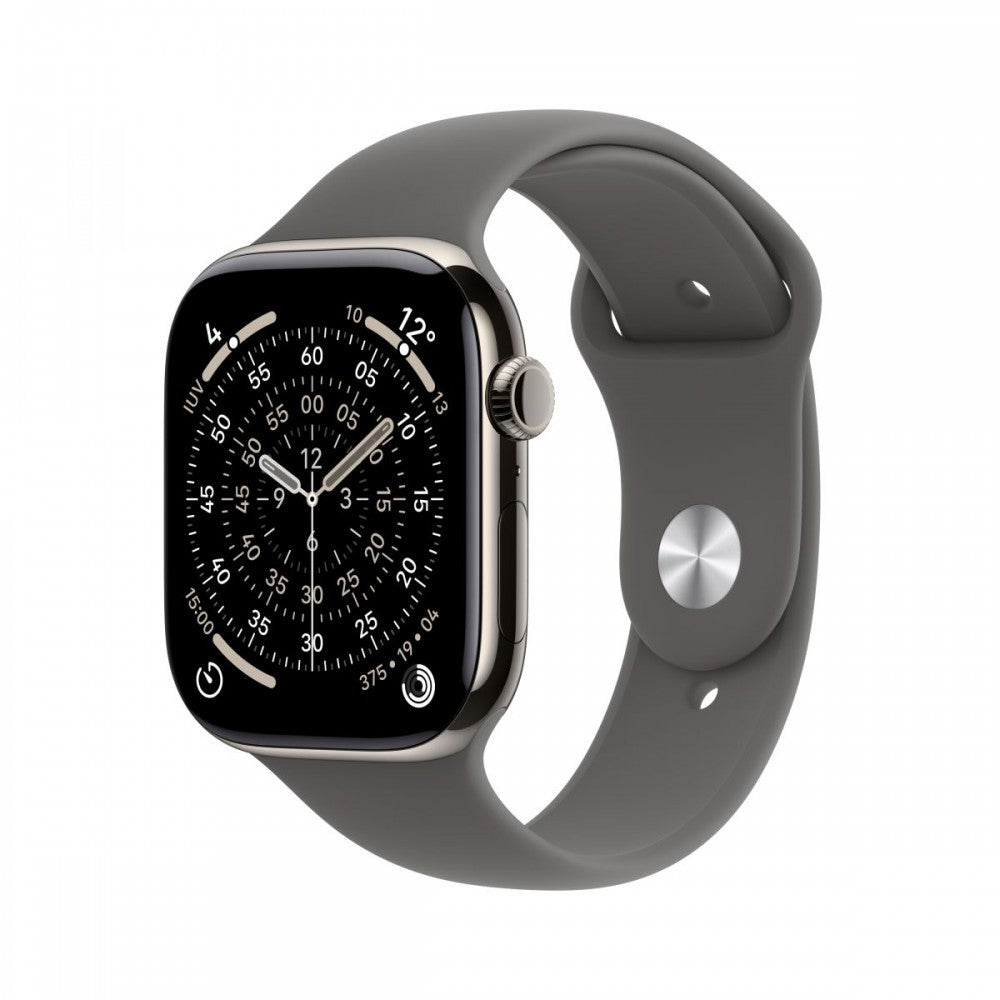 Apple Watch S11 Cell 42mm Nat Ti/Stone Grey S/M