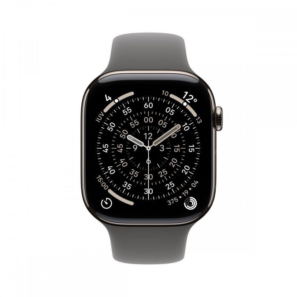 Apple Watch S11 Cell 42mm Nat Ti/Stone Grey S/M
