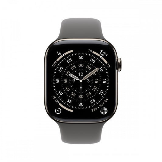 Apple Watch S11 Cell 42mm Nat Ti/Stone Grey M/L