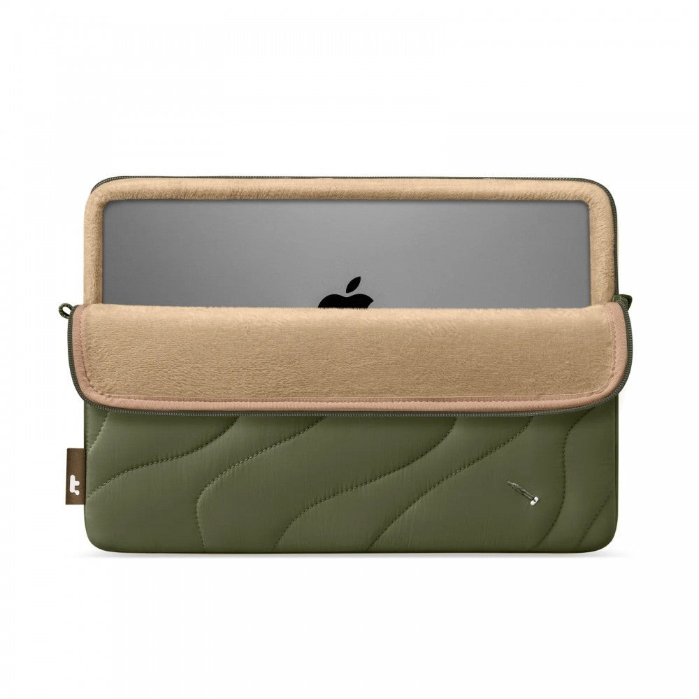 Tomtoc Mala 16 Inch Macbook Terra-A27 Puffy Laptop Sleeve Greenlands