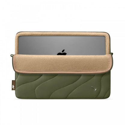 Tomtoc Mala 14 Inch Macbook Terra-A27 Puffy Laptop Sleeve Greenlands