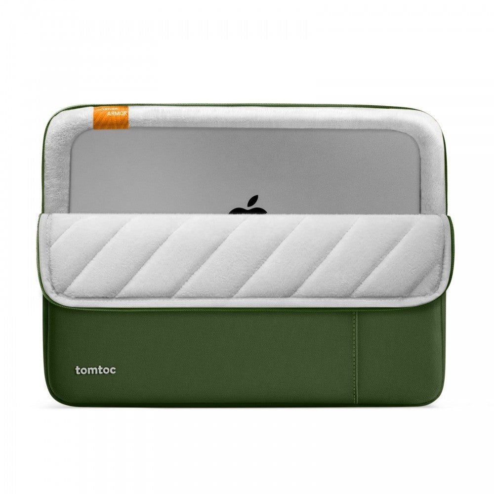 Tomtoc Mala 14 Inch Macbook Defender-A13 Laptop Sleeve Green