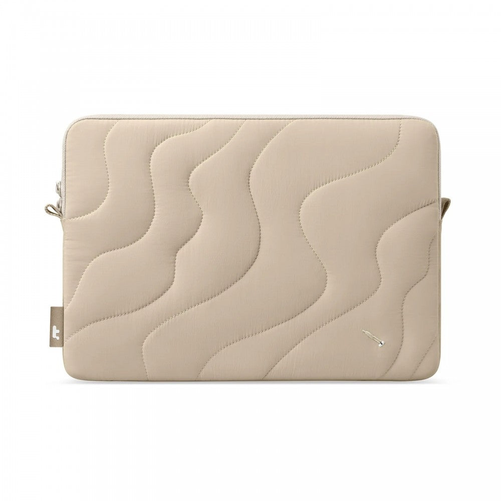 Tomtoc Mala 16 Inch Macbook Terra-A27 Puffy Laptop Sleeve Natural Sand