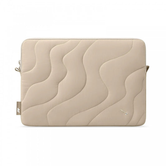 Tomtoc Mala 16 Inch Macbook Terra-A27 Puffy Laptop Sleeve Natural Sand