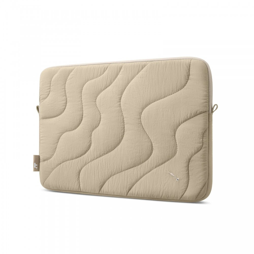 Tomtoc Mala 14 Inch Macbook Terra-A27 Puffy Laptop Sleeve Natural Sand