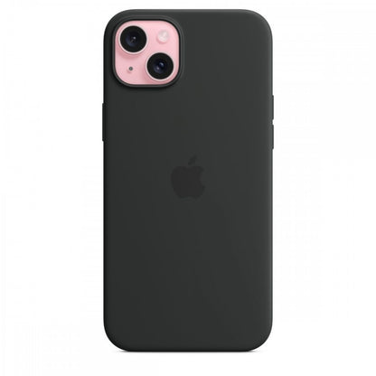 Apple Capa MagSafe iPhone 15 Plus Silicone Preto
