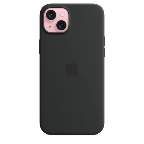 Apple Capa MagSafe iPhone 15 Plus Silicone Preto