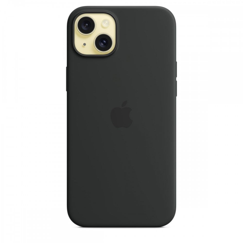 Apple Capa MagSafe iPhone 15 Plus Silicone Preto