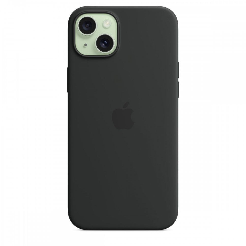 Apple Capa MagSafe iPhone 15 Plus Silicone Preto