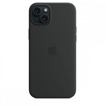 Apple Capa MagSafe iPhone 15 Plus Silicone Preto