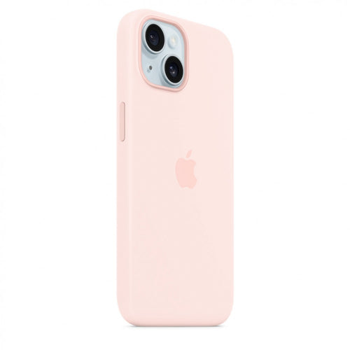 Apple Capa MagSafe iPhone 15 Silicone Rosa-claro