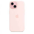 Apple Capa MagSafe iPhone 15 Silicone Rosa-claro