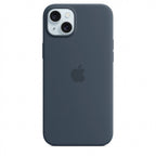 Apple Capa MagSafe iPhone 15 Plus Silicone Azul trovoada