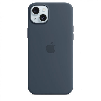 Apple Capa MagSafe iPhone 15 Plus Silicone Azul trovoada