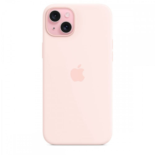 Apple Capa MagSafe iPhone 15 Plus Silicone Rosa-claro