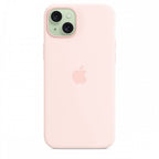 Apple Capa MagSafe iPhone 15 Plus Silicone Rosa-claro