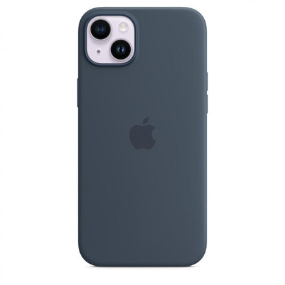 Apple Capa MagSafe iPhone 14 Plus Silicone Azul trovoada