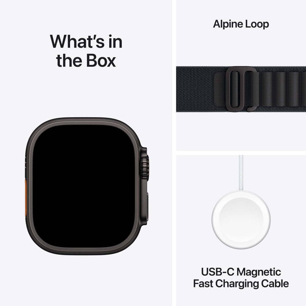 Apple Watch Ultra 3 Cell 49mm Black Ti/Blk Alp S