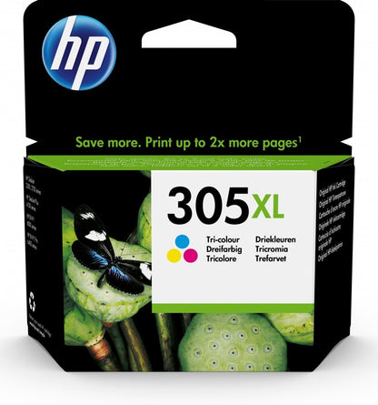 HP Tinteiro Original Tri-Color 305XL Alta Capacidade