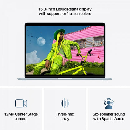 Macbook Air 15P Apple M5 Chip c/ 10 Core Cpu/10 Core Gpu, 16Gb, 1Tb Ssd - Azul?céu