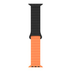 Bracelete Silicone Inmove Apple Watch Magnetic 38/40/41/42mm Preto/Laranja