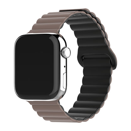 Bracelete Silicone Inmove Apple Watch Magnetic 44/45/46/49mm Chocolate/Preto