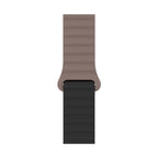 Bracelete Silicone Inmove Apple Watch Magnetic 44/45/46/49mm Chocolate/Preto