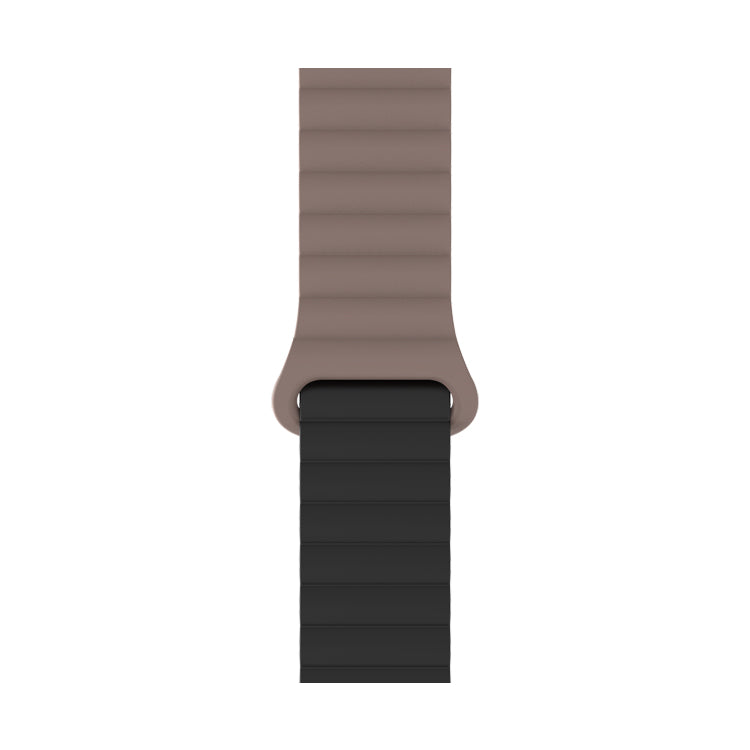 Bracelete Silicone Inmove Apple Watch Magnetic 44/45/46/49mm Chocolate/Preto