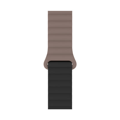 Bracelete Silicone Inmove Apple Watch Magnetic 44/45/46/49mm Chocolate/Preto