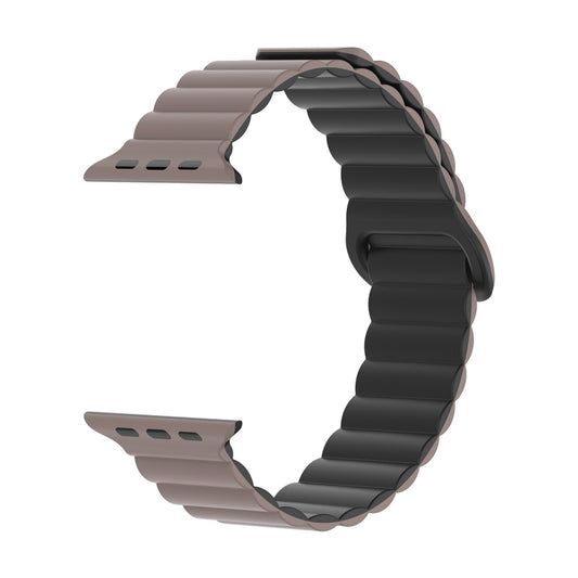 Bracelete Silicone Inmove Apple Watch Magnetic 38/40/41/42mm Chocolate/Preto