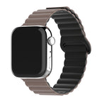 Bracelete Silicone Inmove Apple Watch Magnetic 38/40/41/42mm Chocolate/Preto