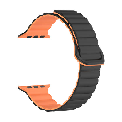 Bracelete Inmove Apple Watch Silicone Band 44/45/46/49mm Preto/Laranja
