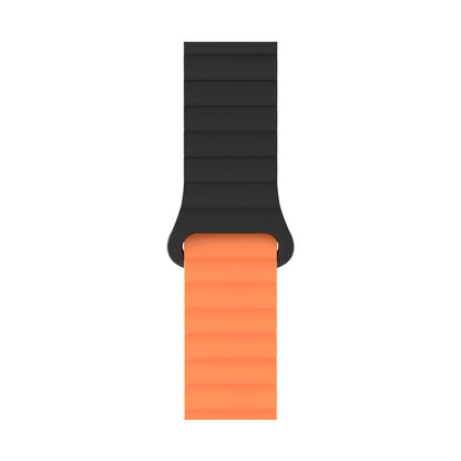 Bracelete Inmove Apple Watch Silicone Band 44/45/46/49mm Preto/Laranja