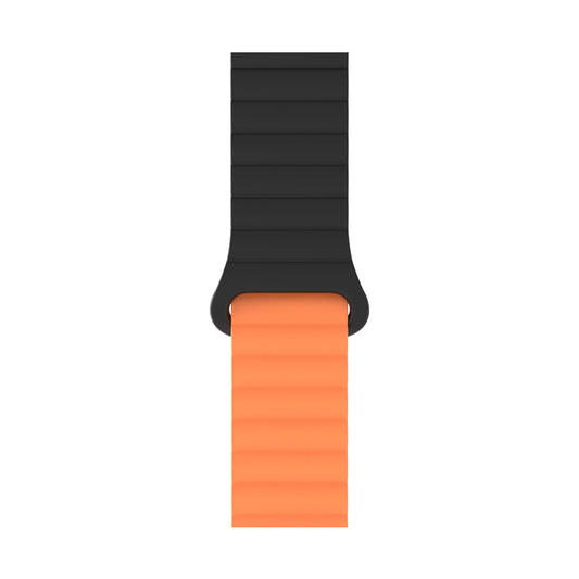 Bracelete Inmove Apple Watch Silicone Band 44/45/46/49mm Preto/Laranja