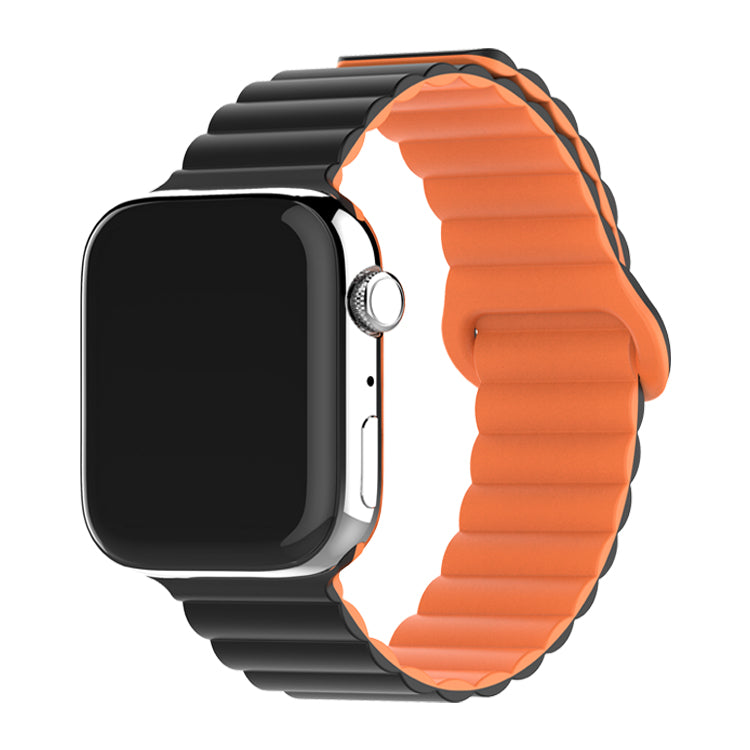 Bracelete Inmove Apple Watch Silicone Band 44/45/46/49mm Preto/Laranja