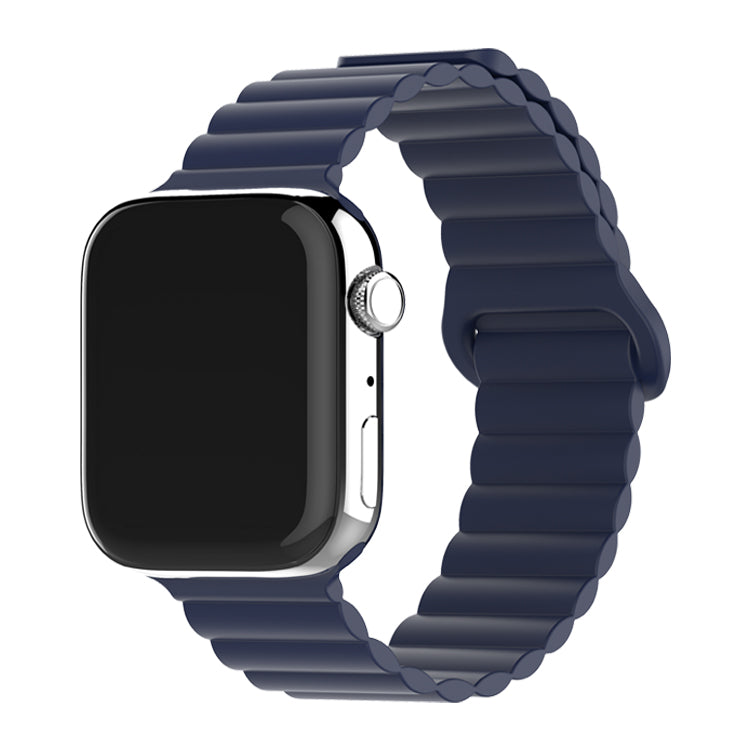 Bracelete Silicone Inmove Apple Watch Magnetic 44/45/46/49mm Azul Midnight