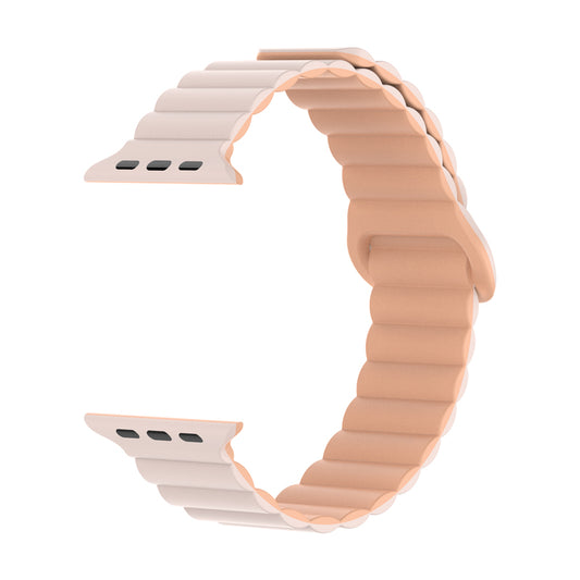 Bracelete Silicone Inmove Apple Watch Magnetic 38/40/41/42mm Pink Oxford/Rose Whispwer
